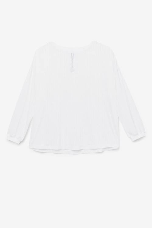 Fila Fi-lux Mesh Long Sleeve Top Naisten T Paidat Valkoinen | Fila213ID