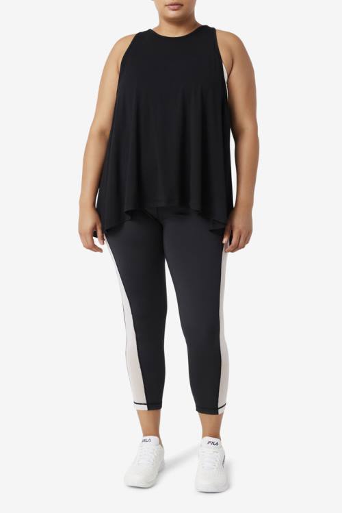 Fila Fi-lux Open Back Tank Naisten Topit Mustat | Fila071JQ