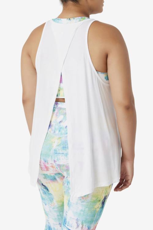 Fila Fi-lux Open Back Tank Naisten Topit Valkoinen | Fila678LE