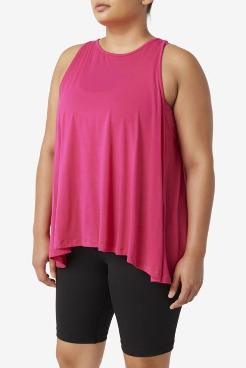 Fila Fi-lux Open Back Tank Naisten Topit Vaaleanpinkki | Fila812DH