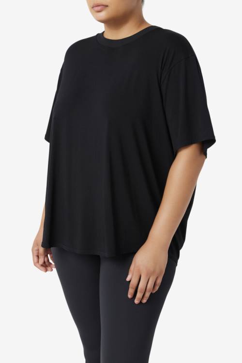 Fila Fi-lux Sleeve Top Naisten T Paidat Mustat | Fila436FZ