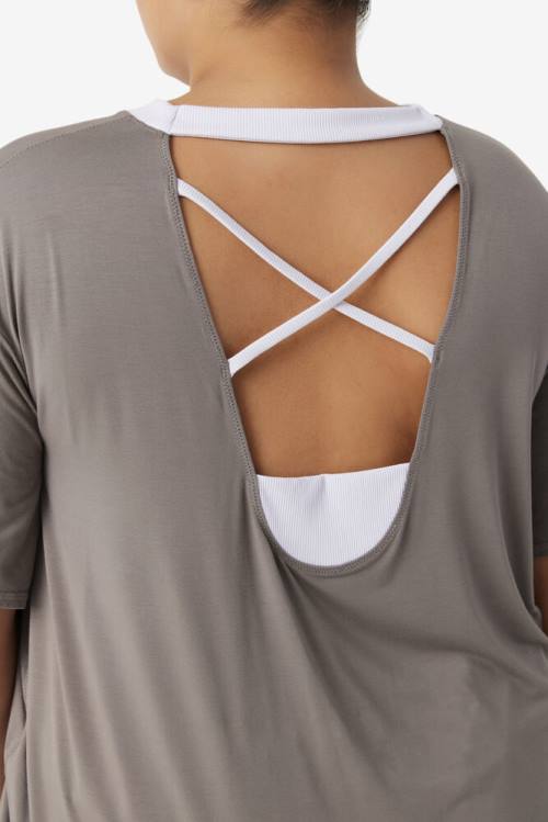 Fila Fi-lux Sleeve Top Naisten T Paidat Laventeli Sininen | Fila560GH