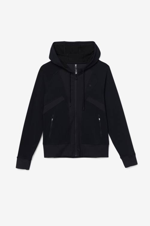 Fila Fi-lux Texture Full Zip Naisten Huppari Mustat | Fila124XK