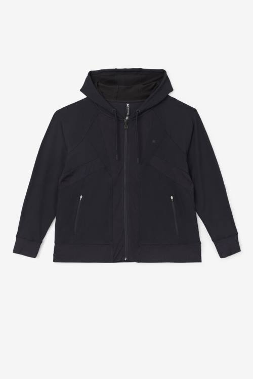 Fila Fi-lux Texture Full Zip Naisten Huppari Mustat | Fila169YR