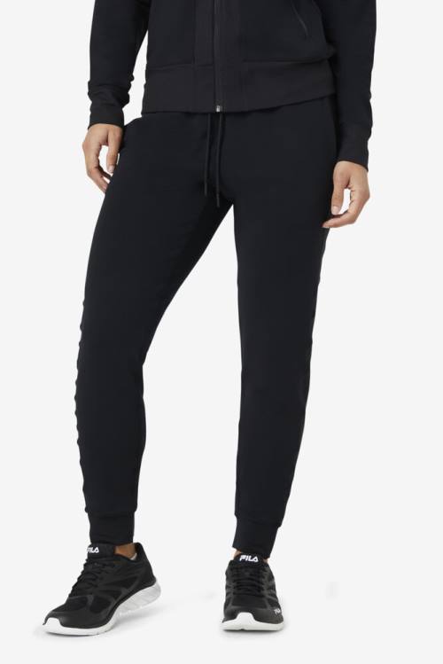 Fila Fi-lux Texture Jogger Naisten Housut Mustat | Fila069FY