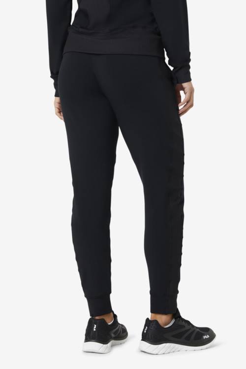 Fila Fi-lux Texture Jogger Naisten Housut Mustat | Fila069FY