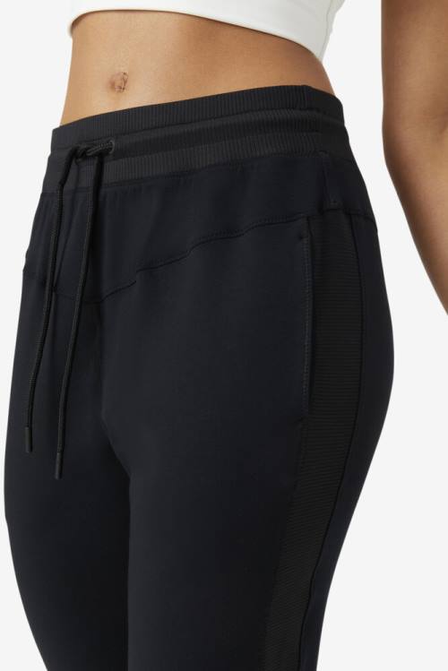 Fila Fi-lux Texture Jogger Naisten Housut Mustat | Fila069FY