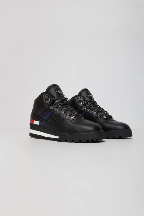 Fila Fitness Hiker Mid Miesten Tennarit Mustat Valkoinen Punainen | Fila210RT