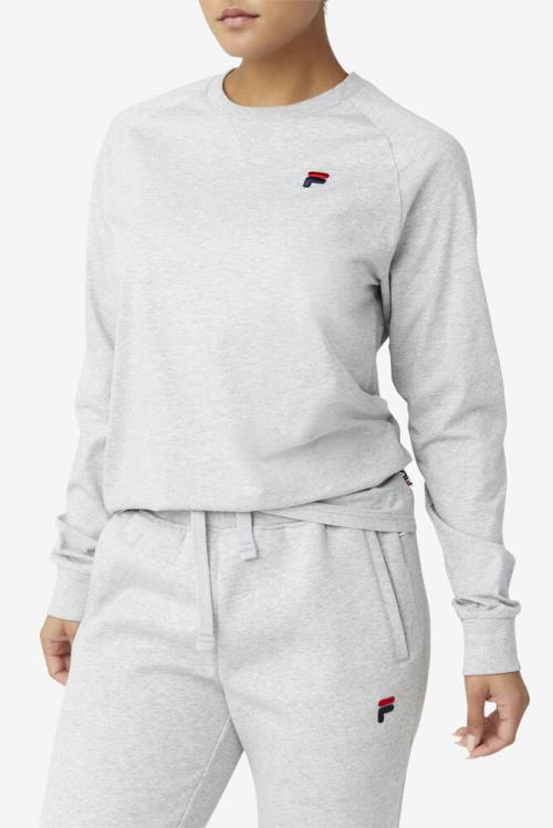 Fila Flynn Long Sleeve Tee Miesten T Paidat Vaaleanharmaat | Fila375KW