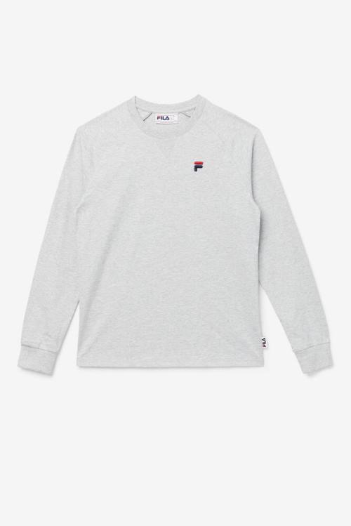 Fila Flynn Long Sleeve Tee Miesten T Paidat Vaaleanharmaat | Fila375KW