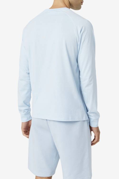 Fila Flynn Long Sleeve Tee Miesten T Paidat Vaaleansininen | Fila495NT