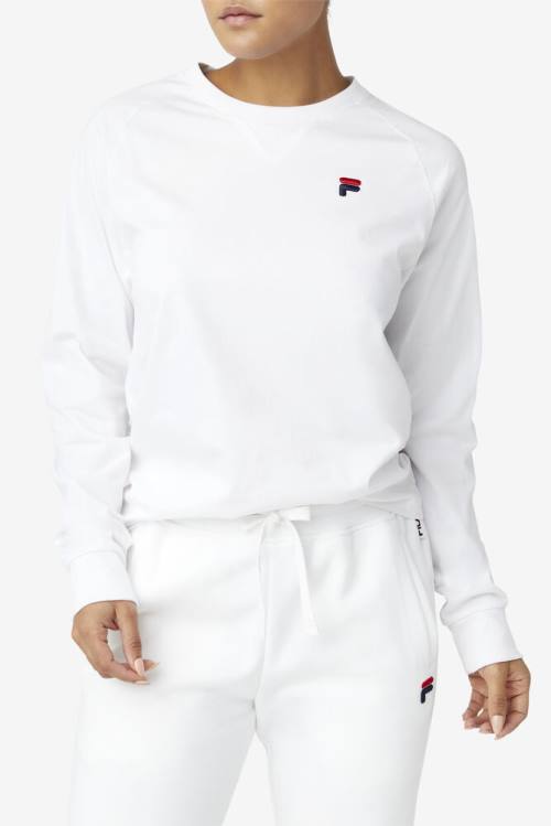 Fila Flynn Long Sleeve Tee Miesten T Paidat Valkoinen | Fila974WA