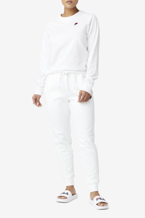 Fila Flynn Long Sleeve Tee Miesten T Paidat Valkoinen | Fila974WA