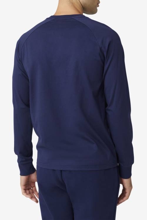 Fila Flynn Long Sleeve Tee Naisten T Paidat Laivastonsininen | Fila456NB