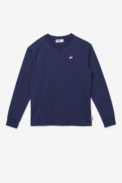 Fila Flynn Long Sleeve Tee Naisten T Paidat Laivastonsininen | Fila456NB