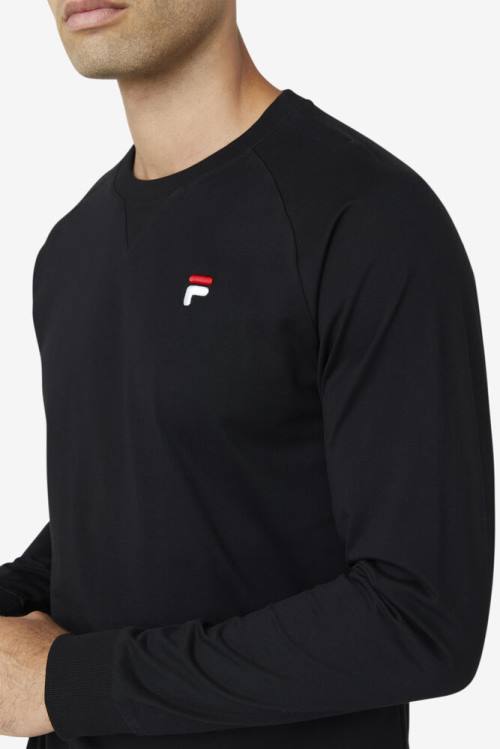 Fila Flynn Long Sleeve Tee Naisten T Paidat Mustat | Fila461EP