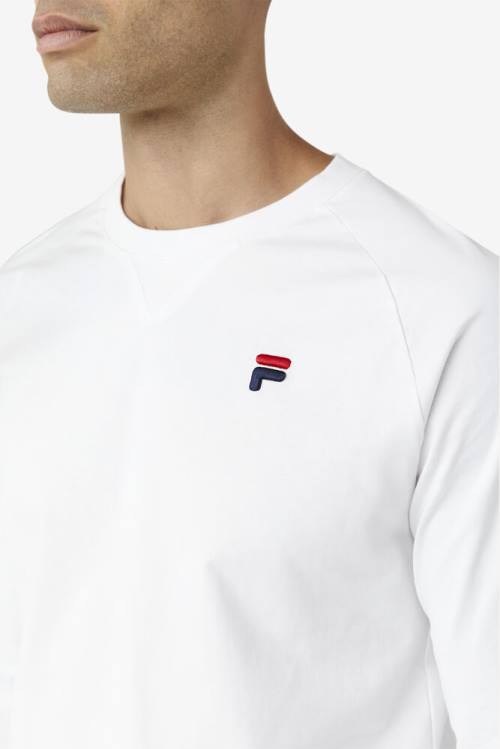 Fila Flynn Long Sleeve Tee Naisten T Paidat Valkoinen | Fila590IZ
