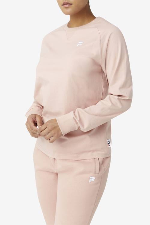 Fila Flynn Long Sleeve Tee Naisten T Paidat Pinkki | Fila592EI