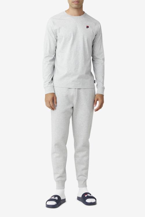 Fila Flynn Long Sleeve Tee Naisten T Paidat Vaaleanharmaat | Fila869NU