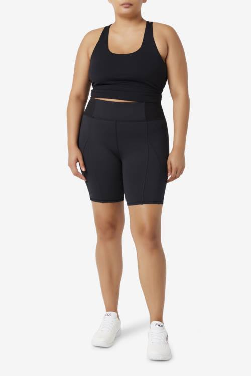 Fila Forza 8' Texture Bike Naisten Shortsit Mustat | Fila321FA
