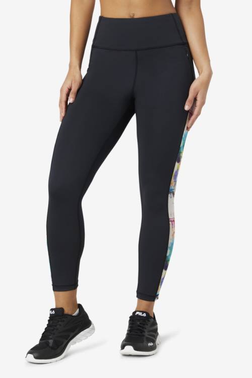 Fila Forza Contrast 7/8 Naisten Leggingsit Mustat | Fila301OJ