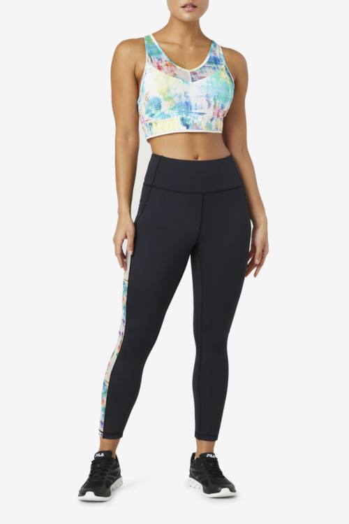 Fila Forza Contrast 7/8 Naisten Leggingsit Mustat | Fila301OJ
