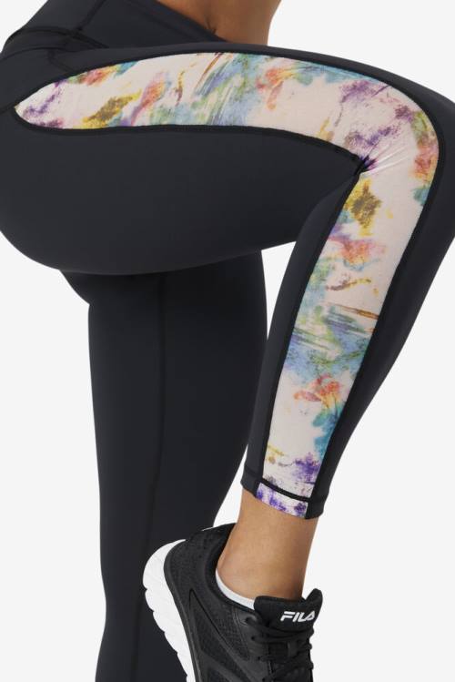 Fila Forza Contrast 7/8 Naisten Leggingsit Mustat | Fila301OJ