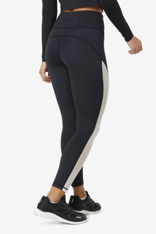 Fila Forza Contrast 7/8 Naisten Leggingsit Mustat Valkoinen | Fila320LU