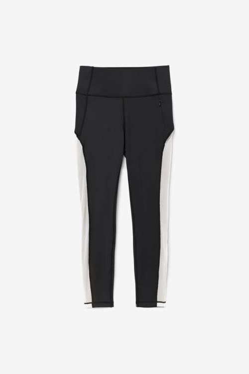Fila Forza Contrast 7/8 Naisten Leggingsit Mustat Valkoinen | Fila320LU