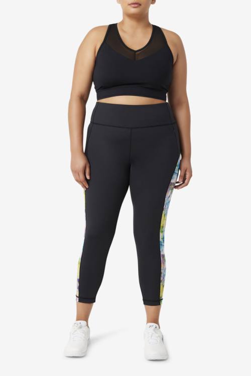 Fila Forza Contrast 7/8 Naisten Leggingsit Mustat | Fila692UF