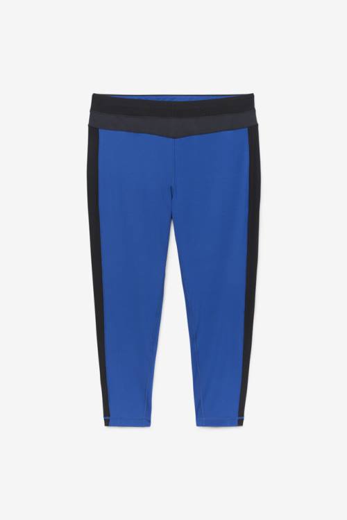 Fila Forza Texture High Vyötärö Naisten Leggingsit Laivastonsininen Mustat | Fila028WR