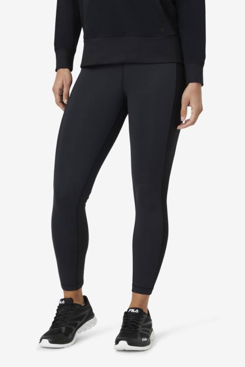 Fila Forza Texture High Vyötärö Naisten Leggingsit Mustat | Fila501NJ