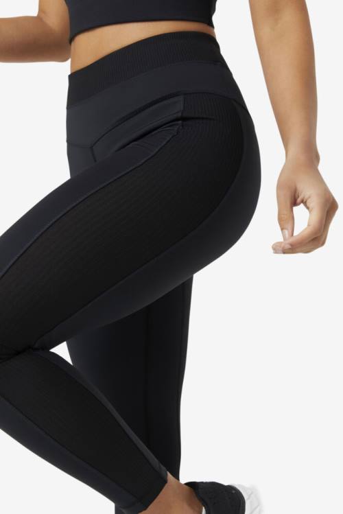 Fila Forza Texture High Vyötärö Naisten Leggingsit Mustat | Fila501NJ