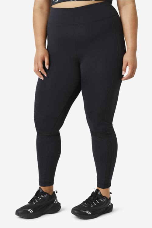 Fila Forza Textured Long Naisten Leggingsit Mustat | Fila325DV