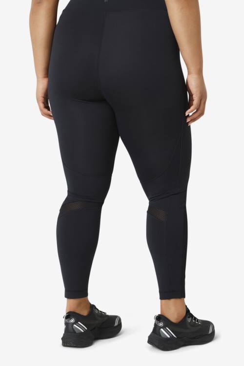 Fila Forza Textured Long Naisten Leggingsit Mustat | Fila325DV