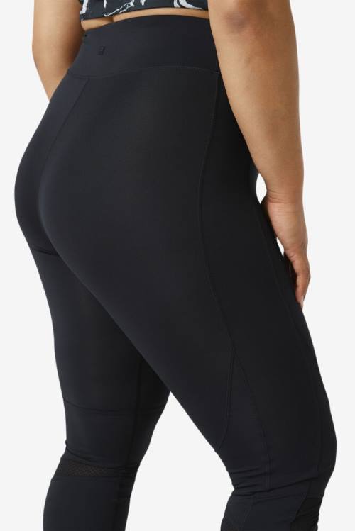 Fila Forza Textured Long Naisten Leggingsit Mustat | Fila325DV