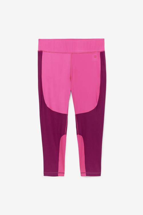 Fila Forza Textured Long Naisten Leggingsit Vaaleanpinkki Violetit | Fila634YV