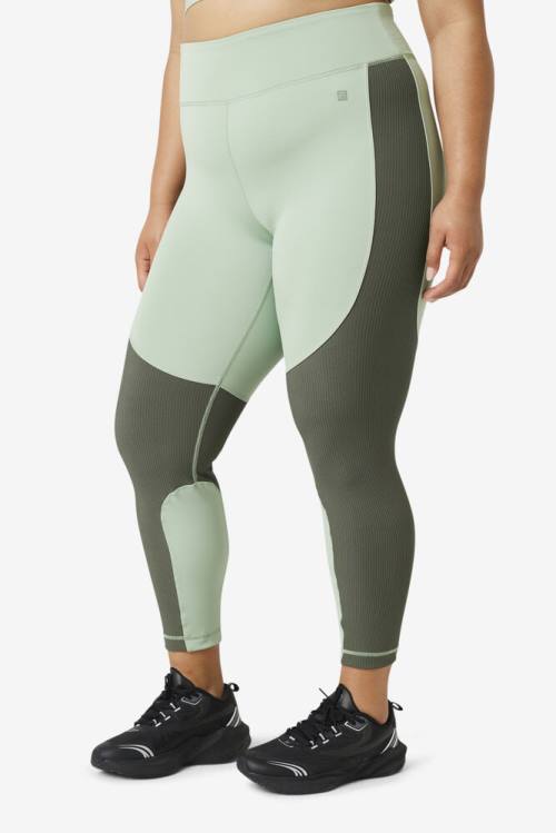 Fila Forza Textured Long Naisten Leggingsit Vihreä Ruskea | Fila987HI