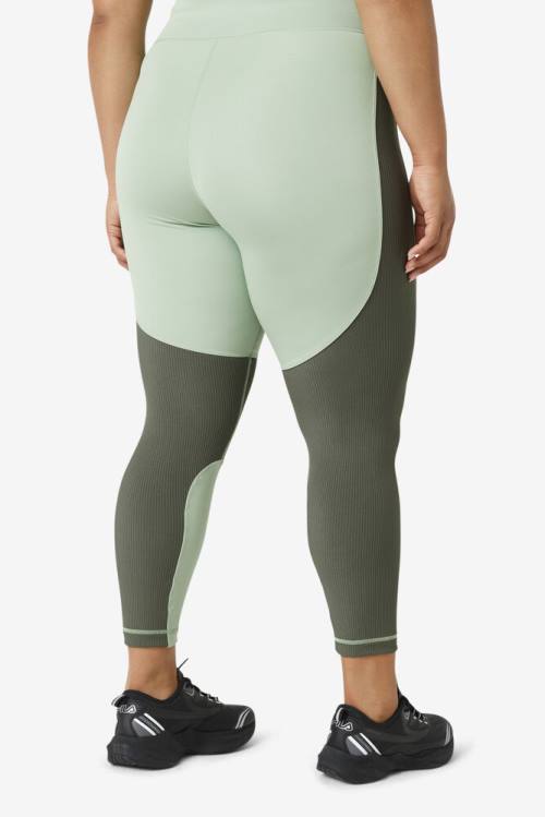 Fila Forza Textured Long Naisten Leggingsit Vihreä Ruskea | Fila987HI