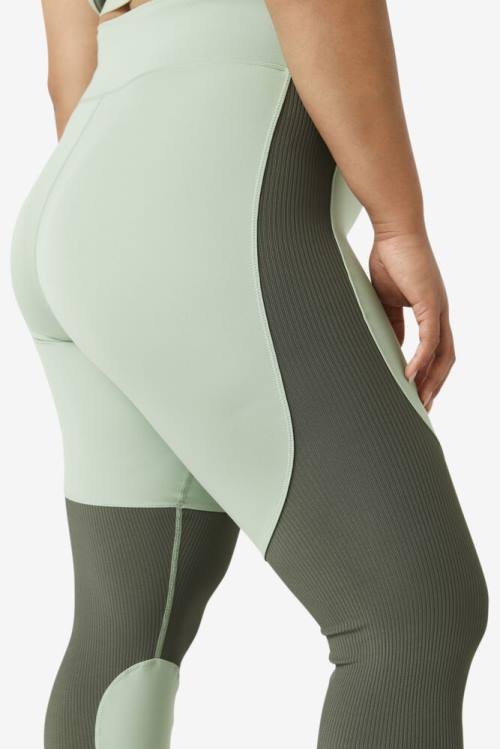 Fila Forza Textured Long Naisten Leggingsit Vihreä Ruskea | Fila987HI