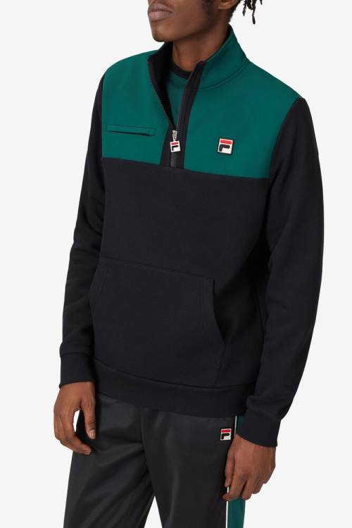 Fila Francisco Fleece Miesten Takki Mustat | Fila902NV
