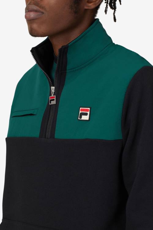 Fila Francisco Fleece Miesten Takki Mustat | Fila902NV