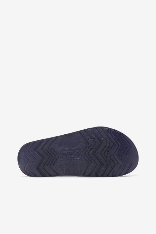 Fila Furry Drifter Collegiate Naisten Rantasandaalit Laivastonsininen Punainen | Fila912BG