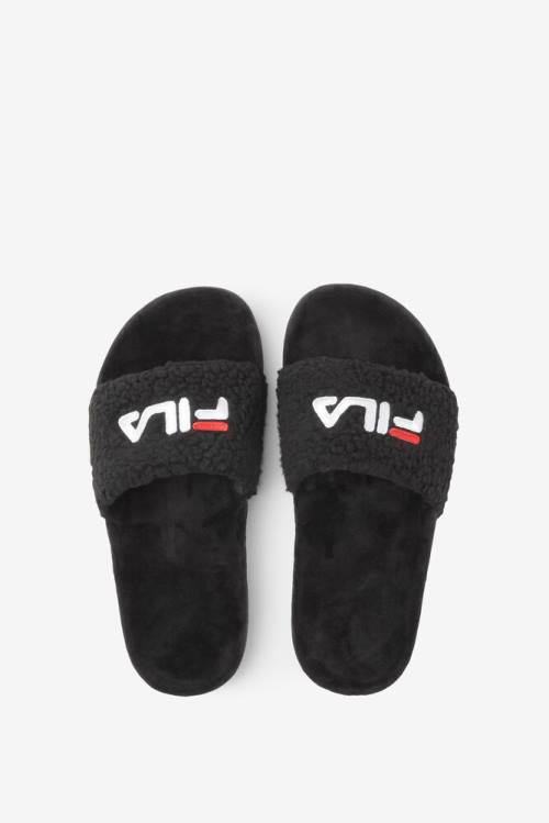 Fila Fuzzy Drifter Naisten Rantasandaalit Mustat Punainen Valkoinen | Fila450JO