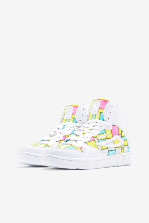 Fila Fx-dsx Mid Patchwork Naisten Tennarit Valkoinen Violetit | Fila265SH