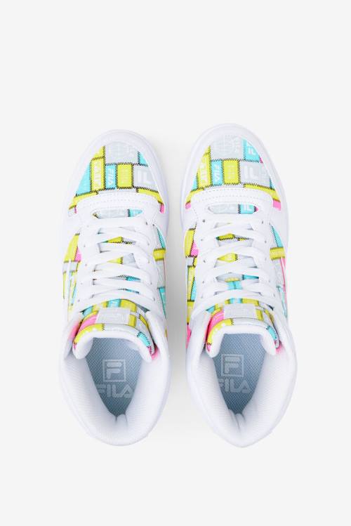 Fila Fx-dsx Mid Patchwork Naisten Tennarit Valkoinen Violetit | Fila265SH