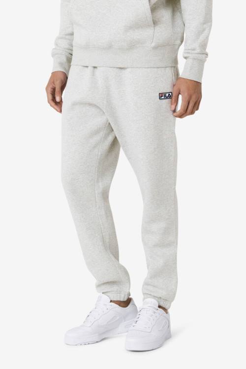 Fila Garin Jogger Miesten Housut Harmaat Valkoinen | Fila481EP