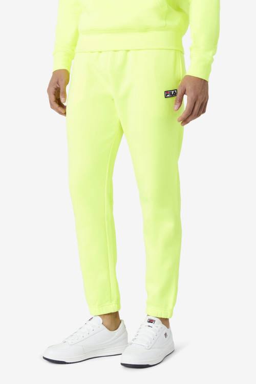 Fila Garin Jogger Miesten Housut Keltainen Mustat | Fila290DK