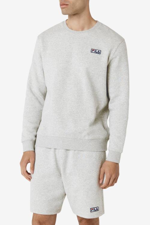 Fila Garran Crew Miesten Puserot Harmaat Valkoinen | Fila416VR