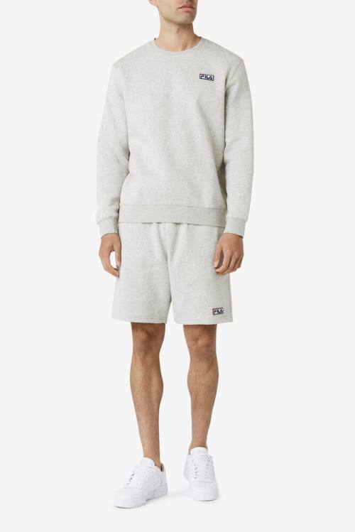 Fila Garran Crew Miesten Puserot Harmaat Valkoinen | Fila416VR
